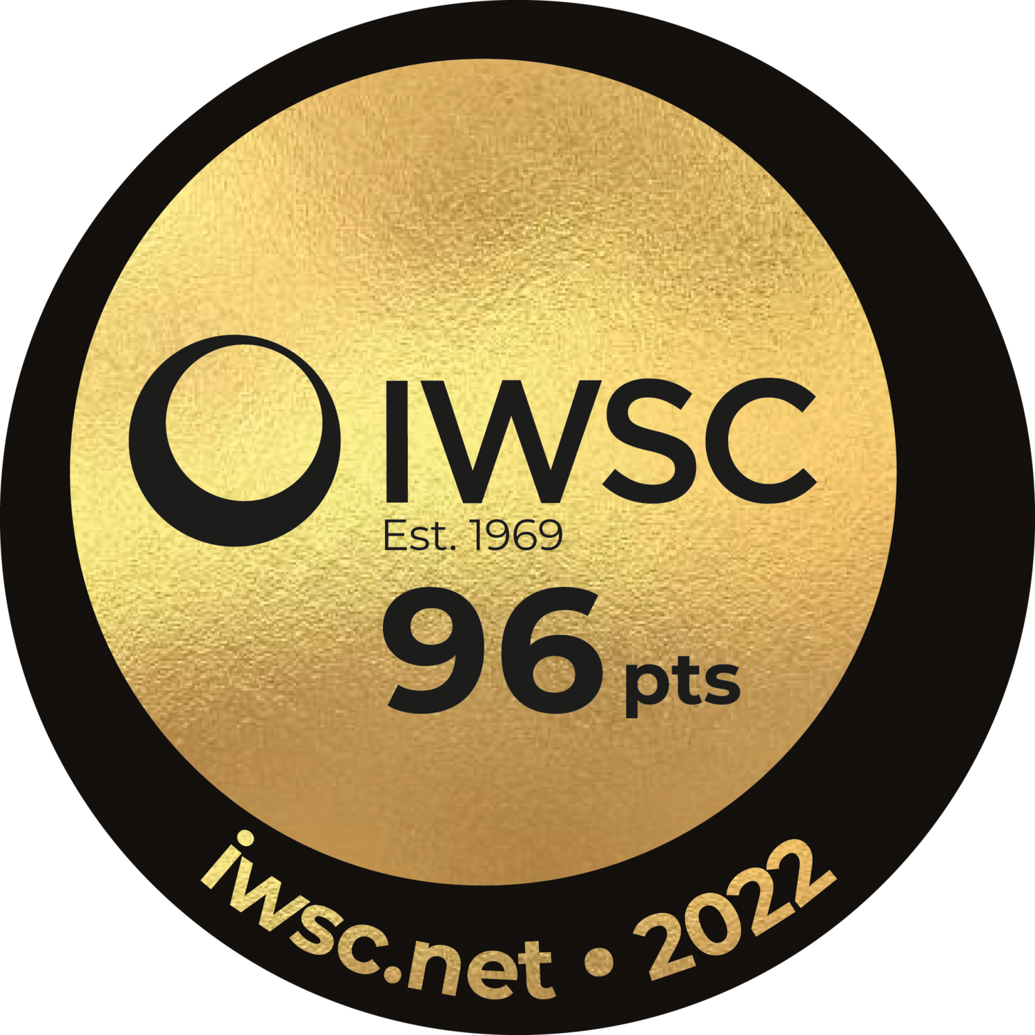 Medium IWSC2022 Gold 96 Medal Hi Res PNG